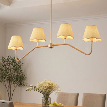 4-Light Farmhouse Kitchen Island Chandelier