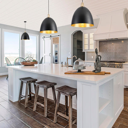 1-Light Dome Shade Design Pendant Lighting