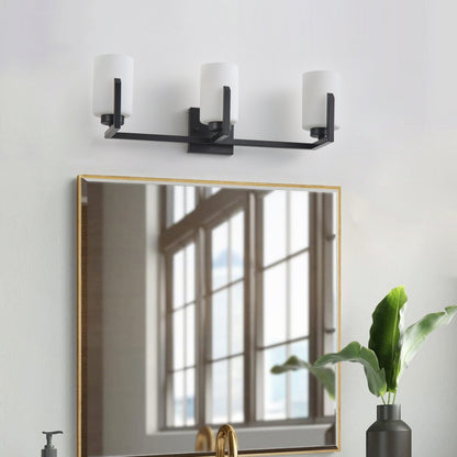 3-Lights & 4-Lights White Jade Cylinder Vanity Light