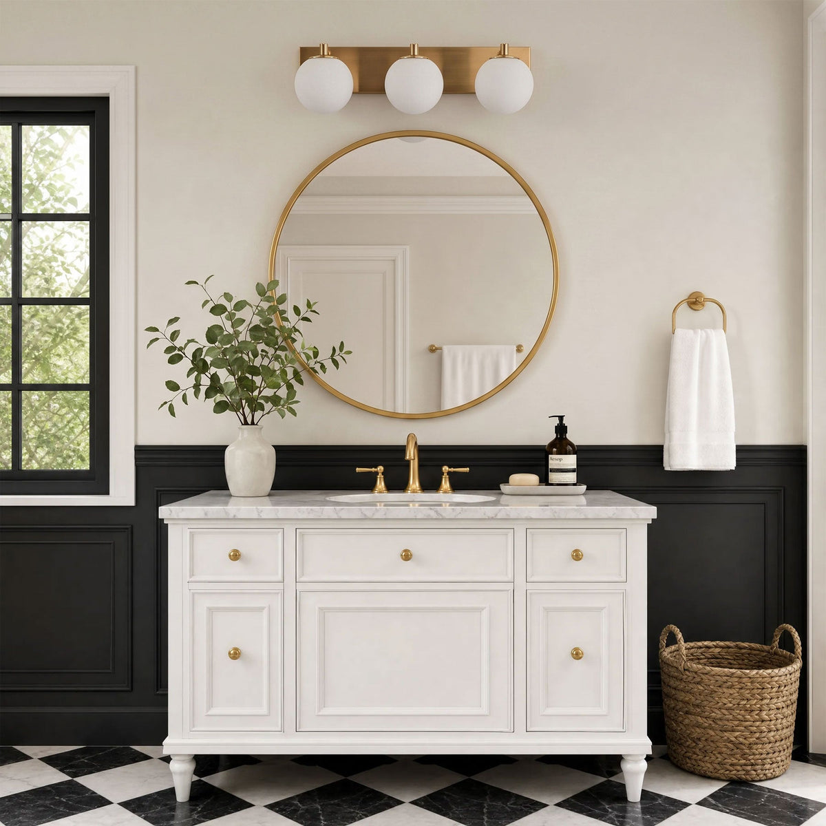 3-Light & 4-Light Globe Vanity Light for Mirror