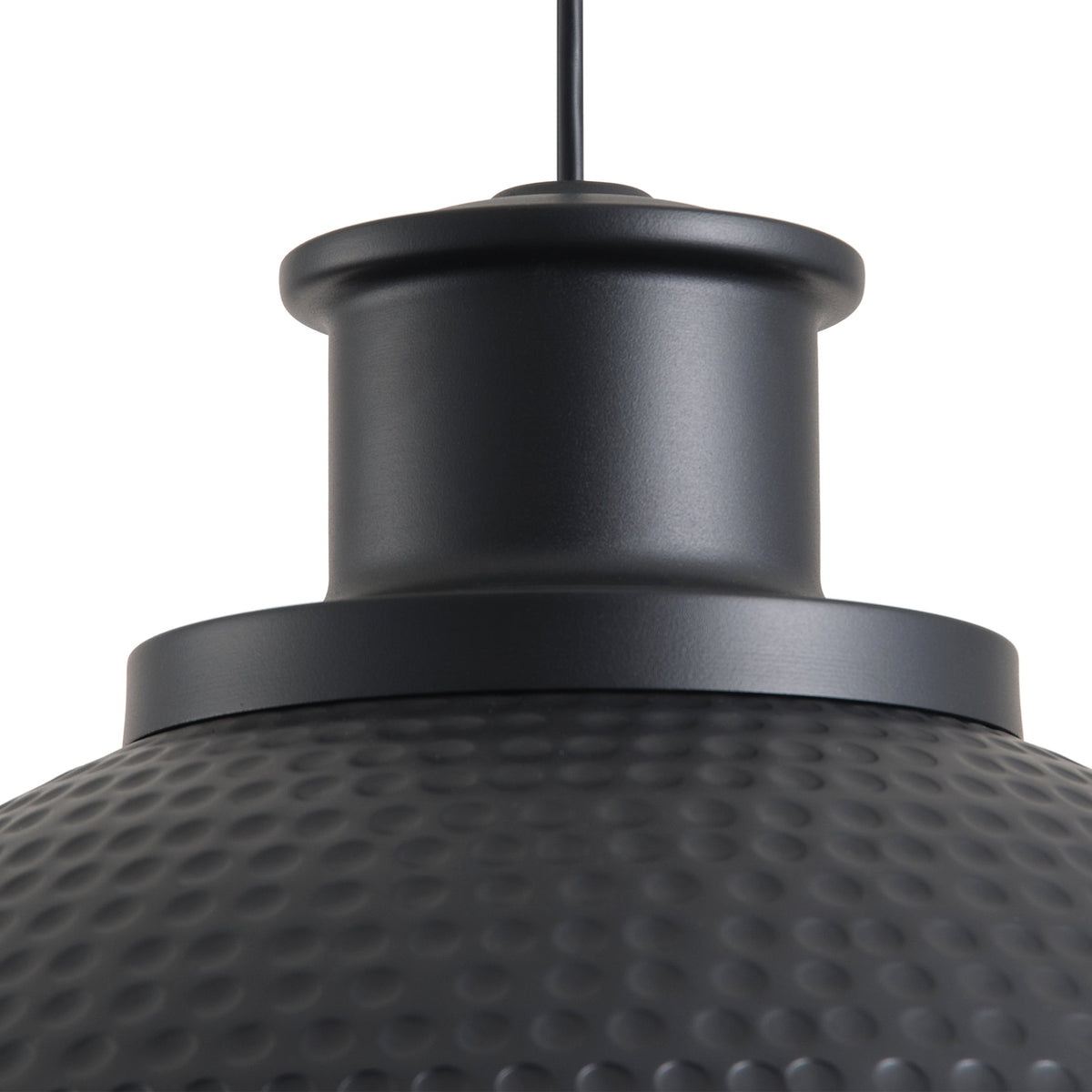 1-Light Black Exterior Gold Interior Bowl Pendant Light