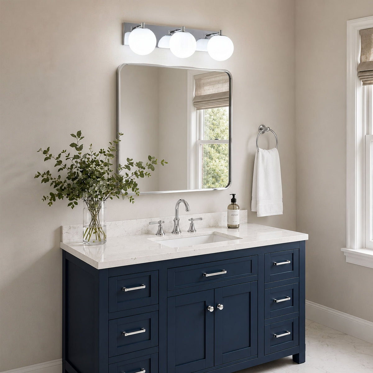3-Light & 4-Light Globe Vanity Light for Mirror