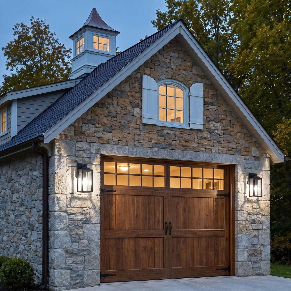 1-Light Waterproof Motion Sensor Outdoor Wall Sconce