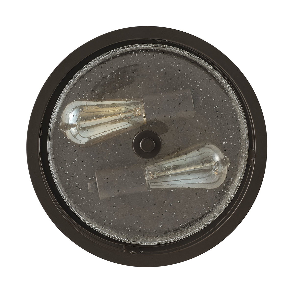 2-Lights Round Glass Shade Flush Mount Lighting