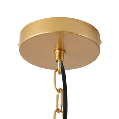 4-Lights Dimmable Lantern Geometric Pendant Lighting