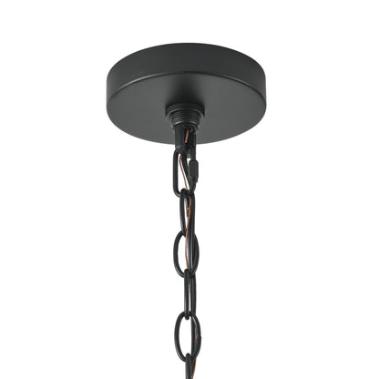 4-Lights Upper and Lower Openwork Design Pendant Lighting