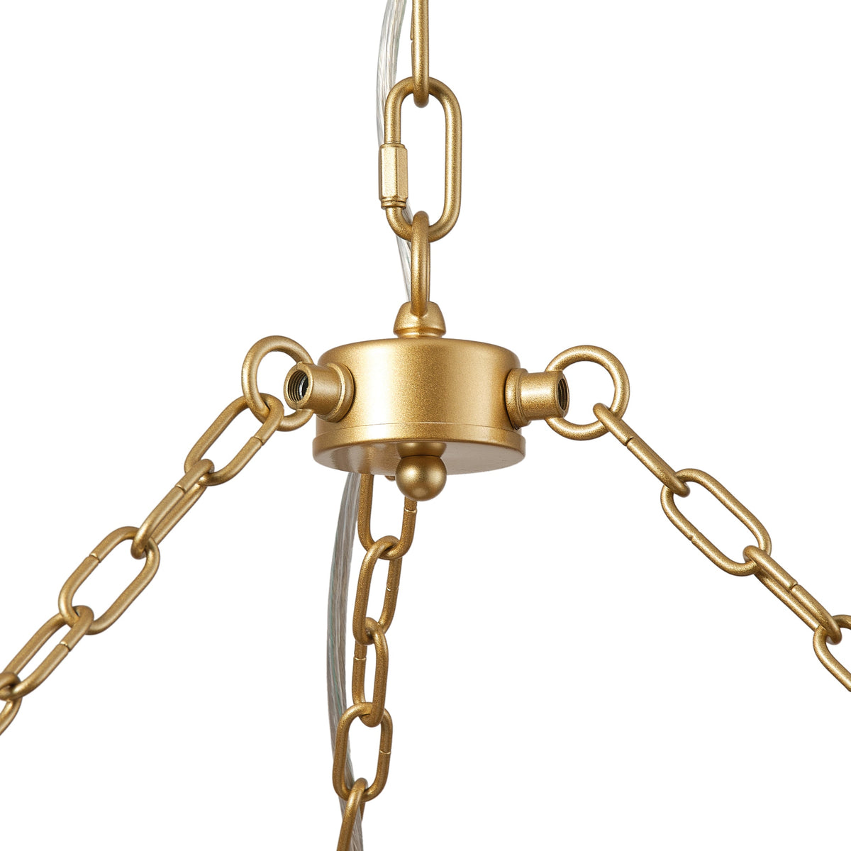 6-Lights Bell-Shaped Aquatic Plant Weaving Oversize Pendant Lighting