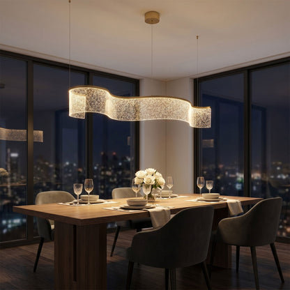 1 Light LED Modern Linear Pendant Light For Kitchen Island