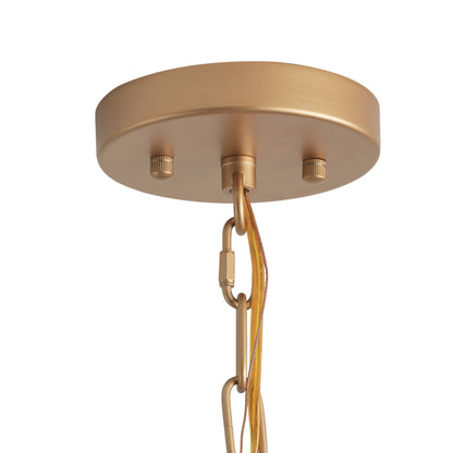 1-Light White Flared Shade Pendant Lighting
