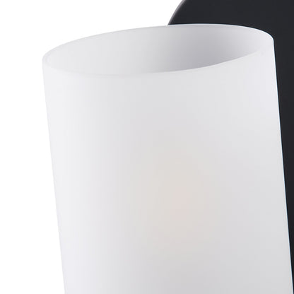 1-Light Clear Light Bites Acid Column Shade Wall Sconces