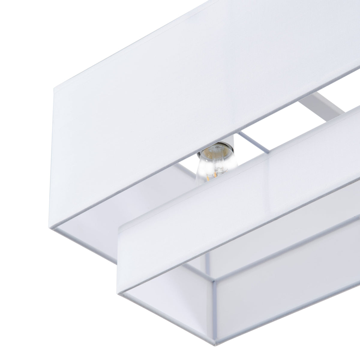 3-Light 35.43'' Oversize Fabric Rectangular Shade Island Lighting