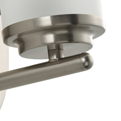 1-Light Clear Light Bites Acid Column Shade Wall Sconces