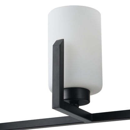 3-Lights & 4-Lights White Jade Cylinder Vanity Light