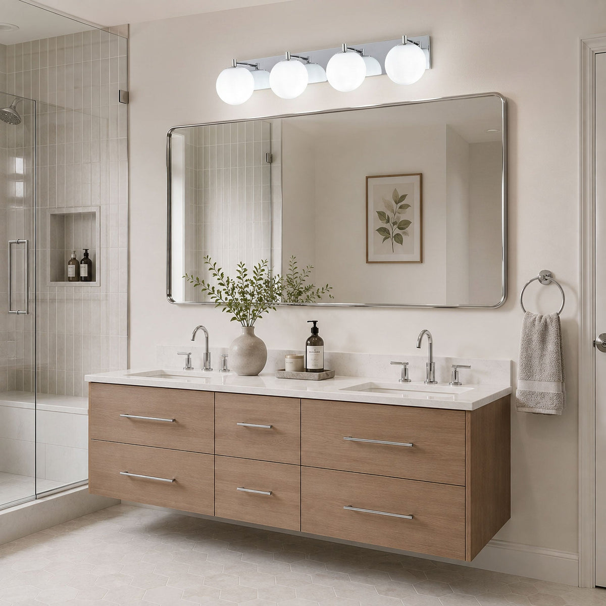 3-Light & 4-Light Globe Vanity Light for Mirror