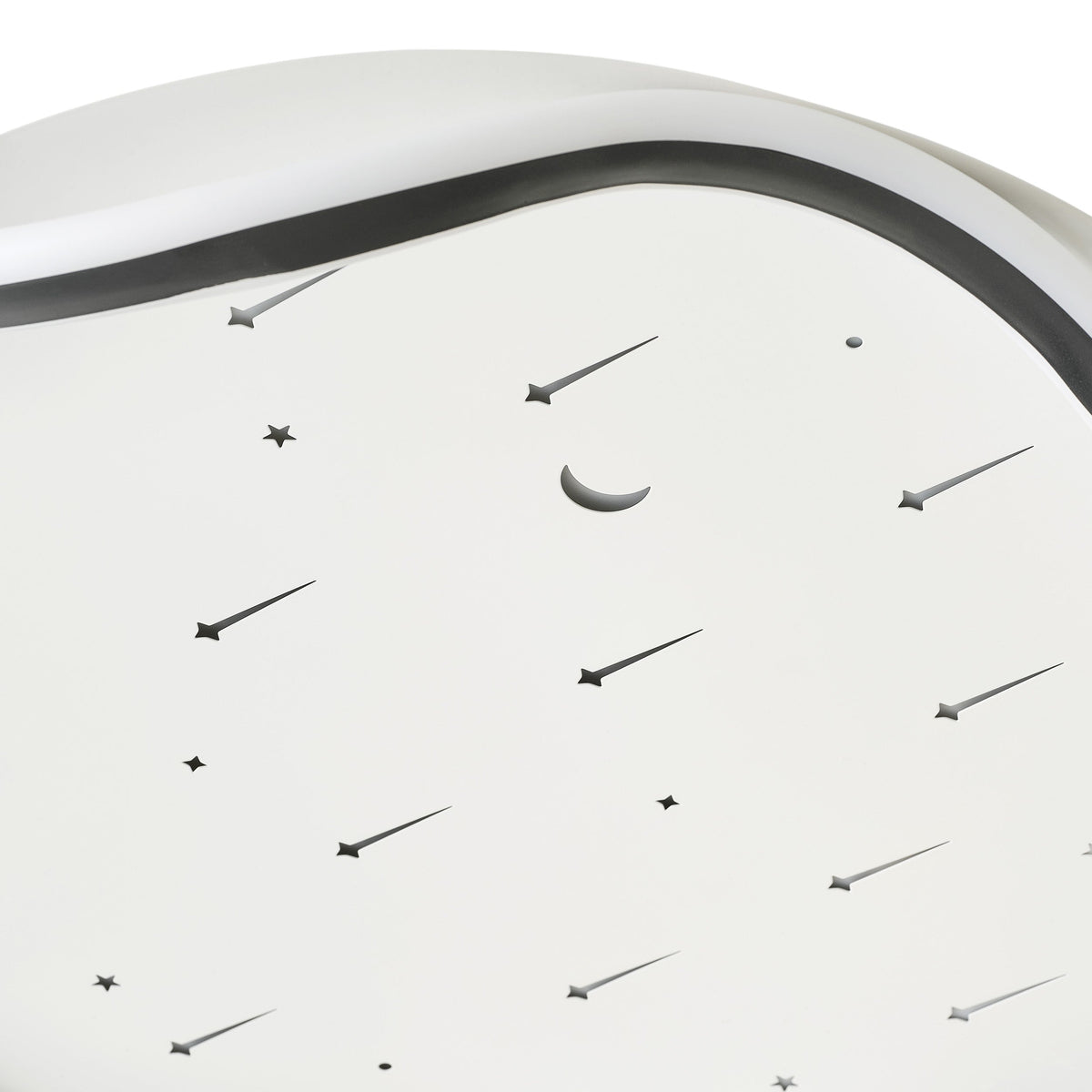 1-Light Dimmable Decorated with Stars and Moon LED Flush Mount Lighting