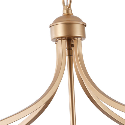 6-Light Modern Island Gold Linear Dimmable Chandeliers