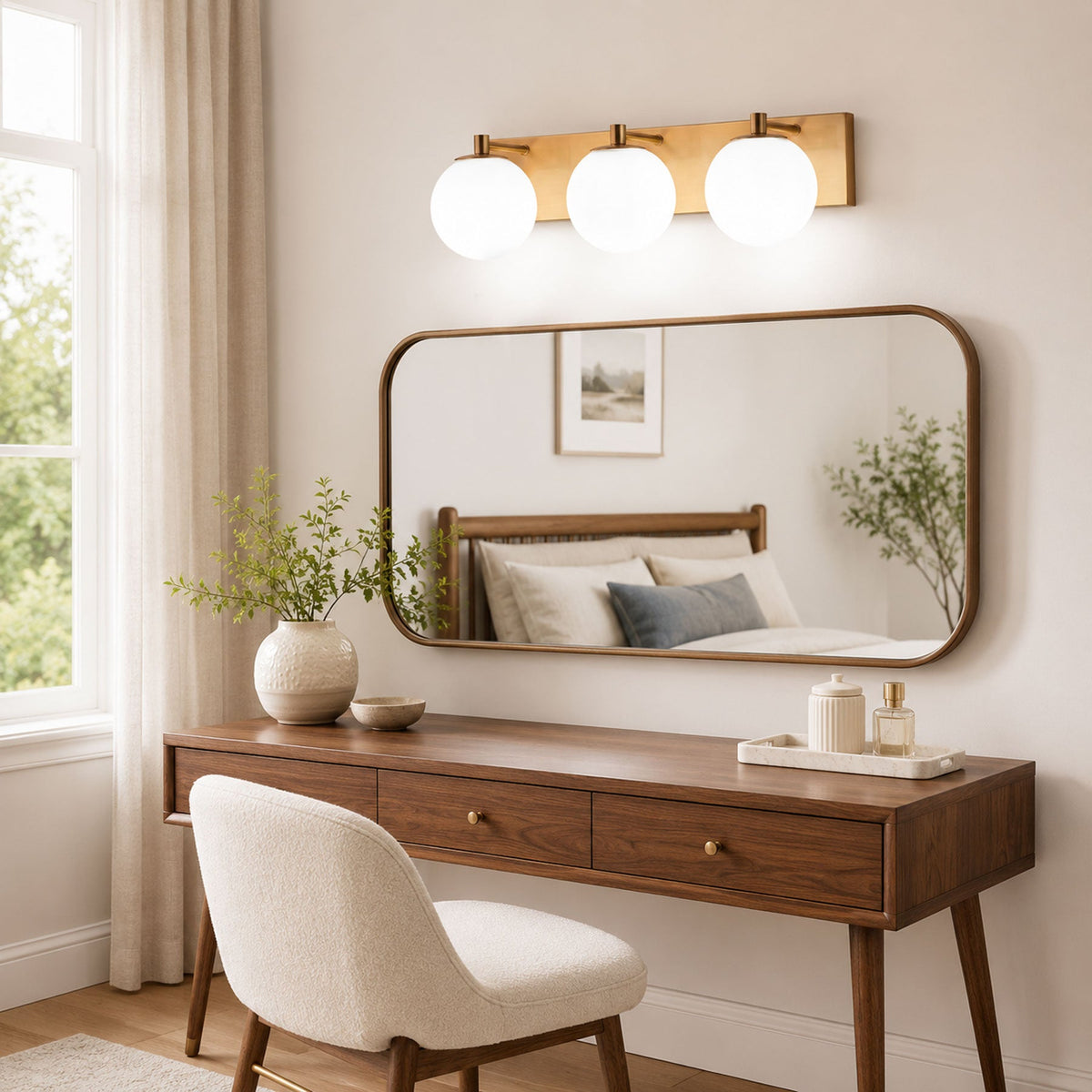 3-Light & 4-Light Globe Vanity Light for Mirror
