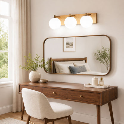 3-Light & 4-Light Globe Vanity Light for Mirror