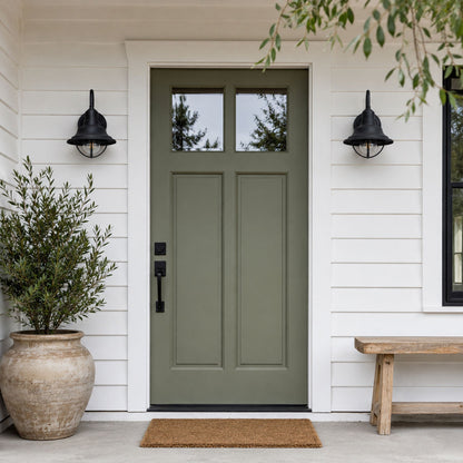 1-Light Industrial Outdoor Wall Light for Garage Entryway
