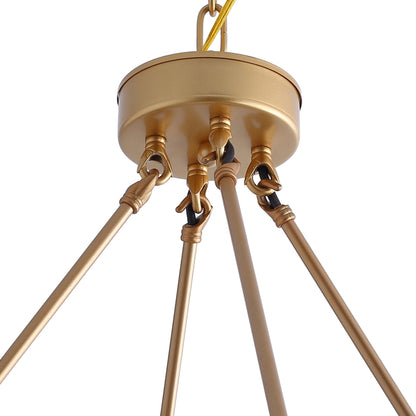 16-Lights Classic Adjustable Wheel-Shape Chandelier