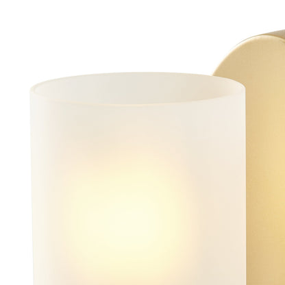 1-Light Clear Light Bites Acid Column Shade Wall Sconces
