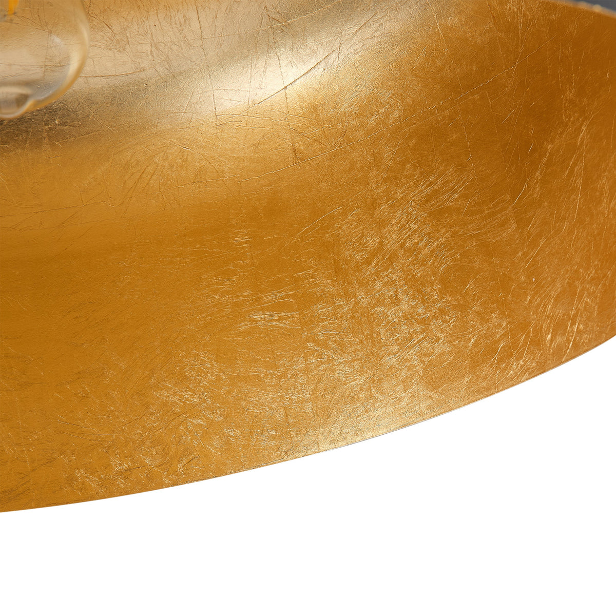 1-Light Oversize Industrial Style Bowl Shade Pendant Lighting