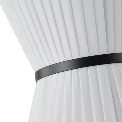 6-Light Creative Design White Pleated Shade Pendant Lighting