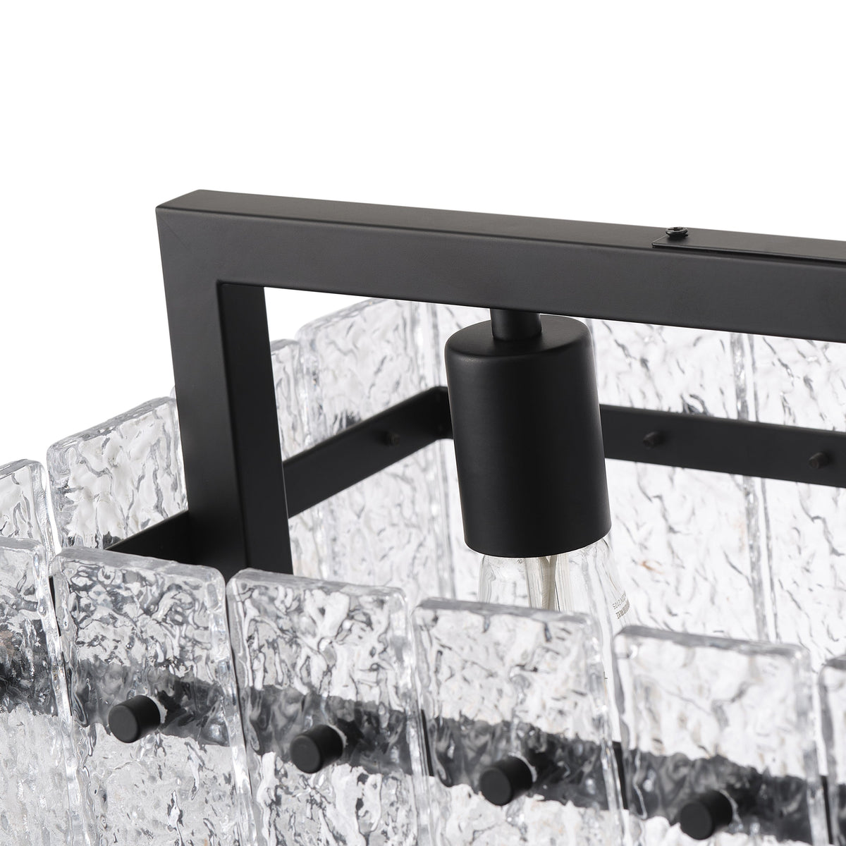 6-Light Clear Glass Pieces Design for Kitchen Island