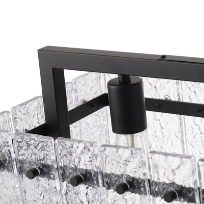 6-Light Clear Glass Pieces Design for Kitchen Island