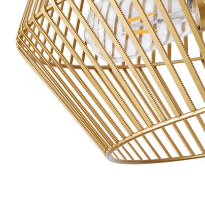 4-Lights Dimmable Lantern Geometric Pendant Lighting