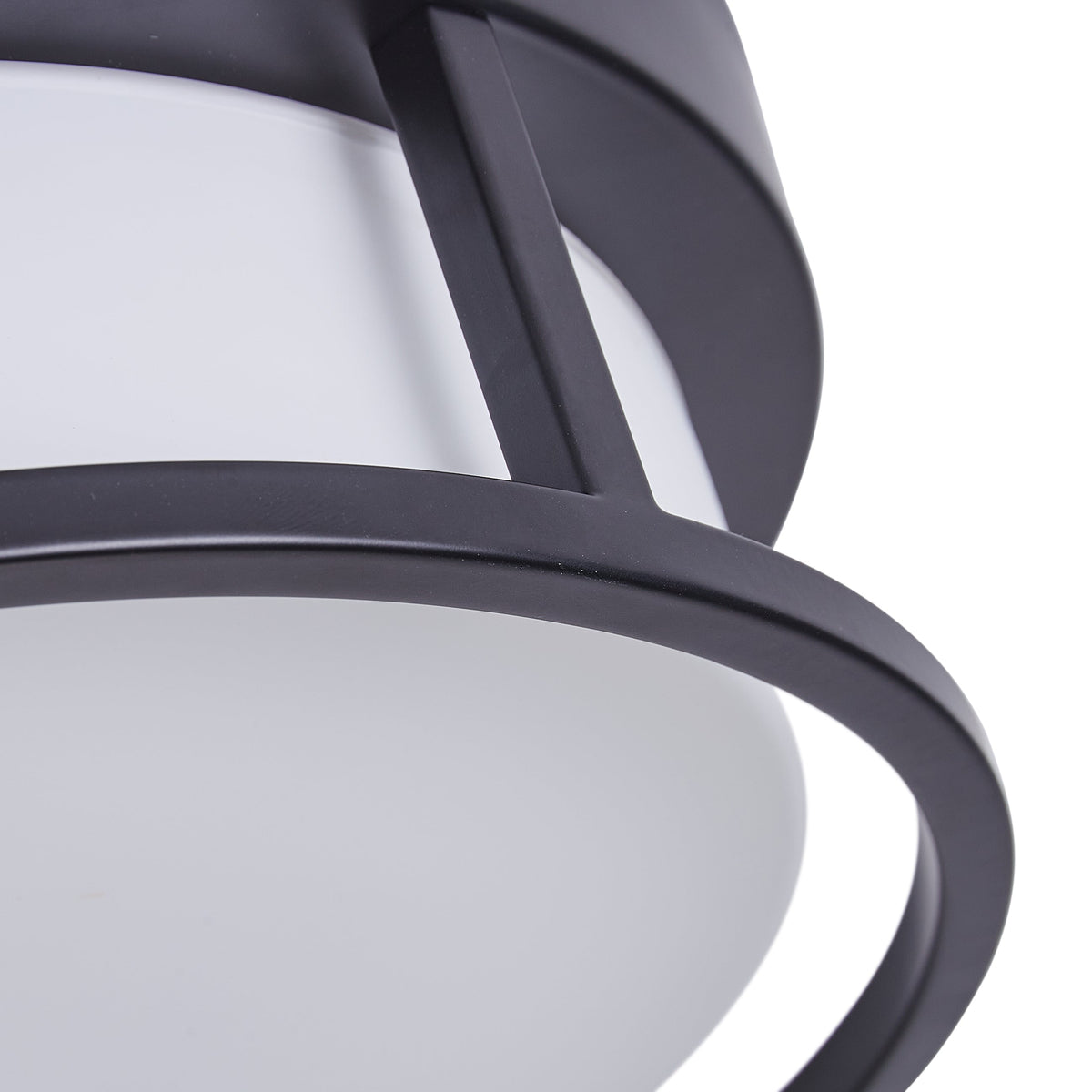 2-Lights Round Shade Flush Mount Lighting
