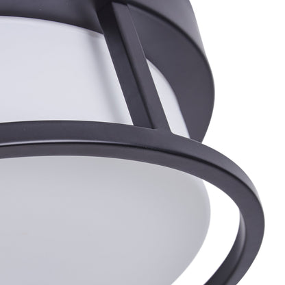 2-Lights Round Shade Flush Mount Lighting
