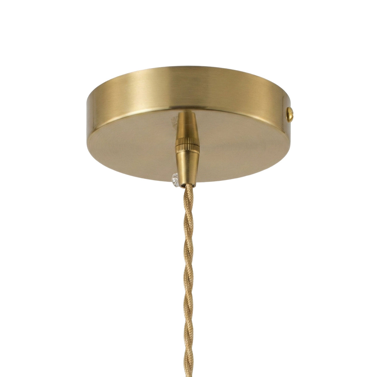 1 Light Vintage Brass Pendant Light With Opal Glass