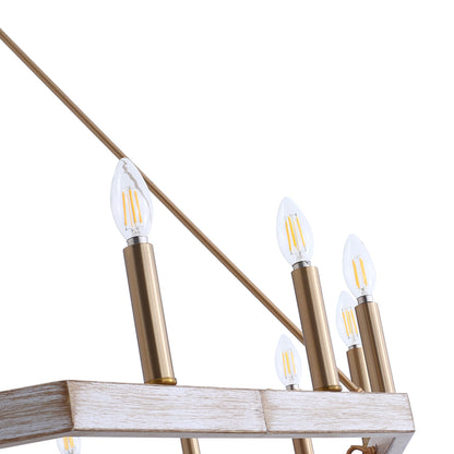 28-Lights Wagon Wheel-Shape Chandelier