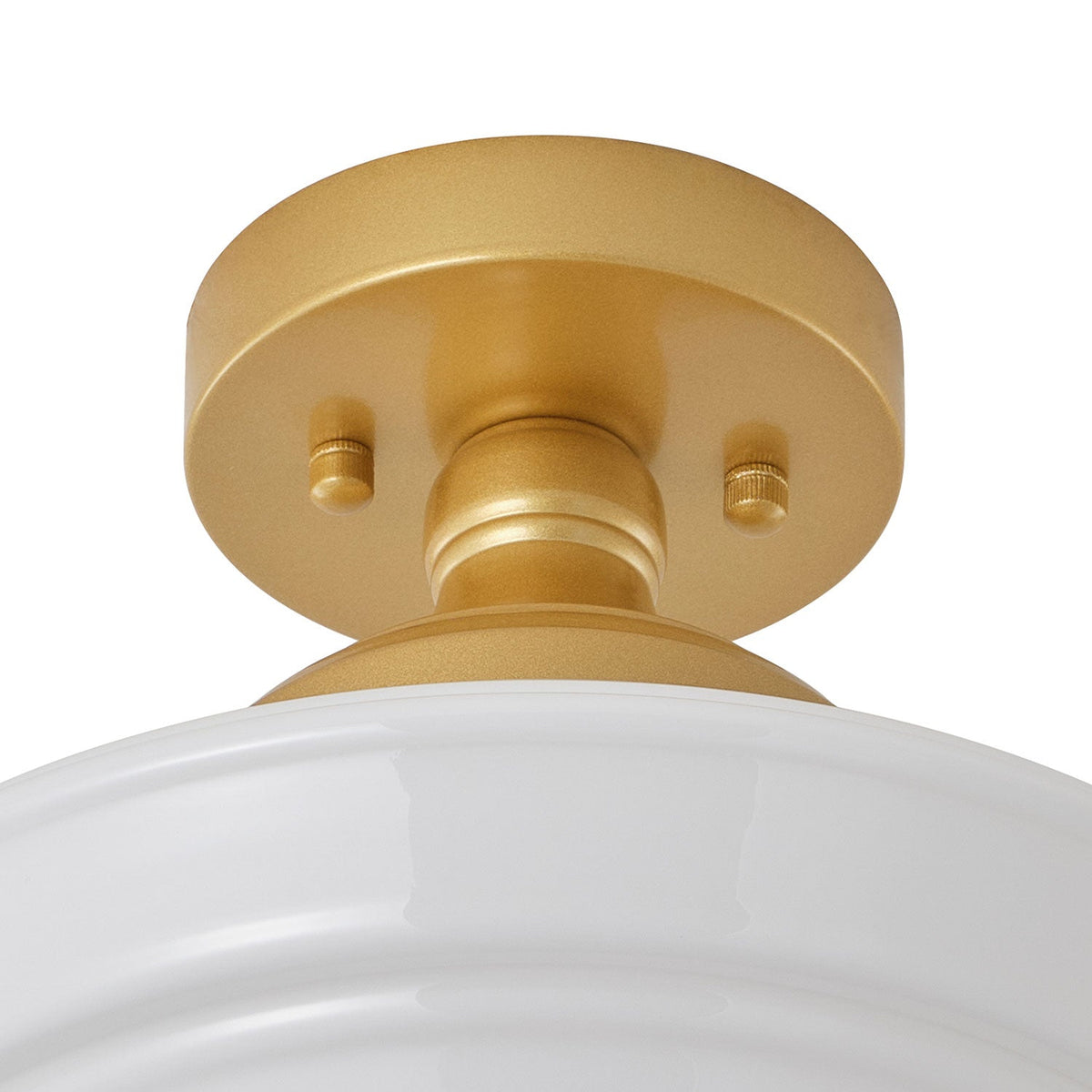 1-Light Farmhouse Semi Flush Mount Ceiling Light