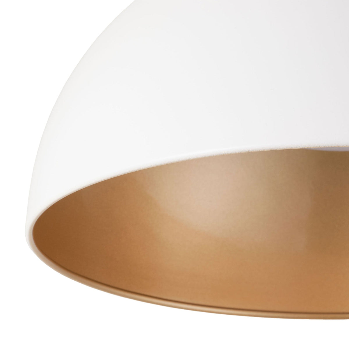 1 Light White Gold LED Flush Mount Ceiling Light