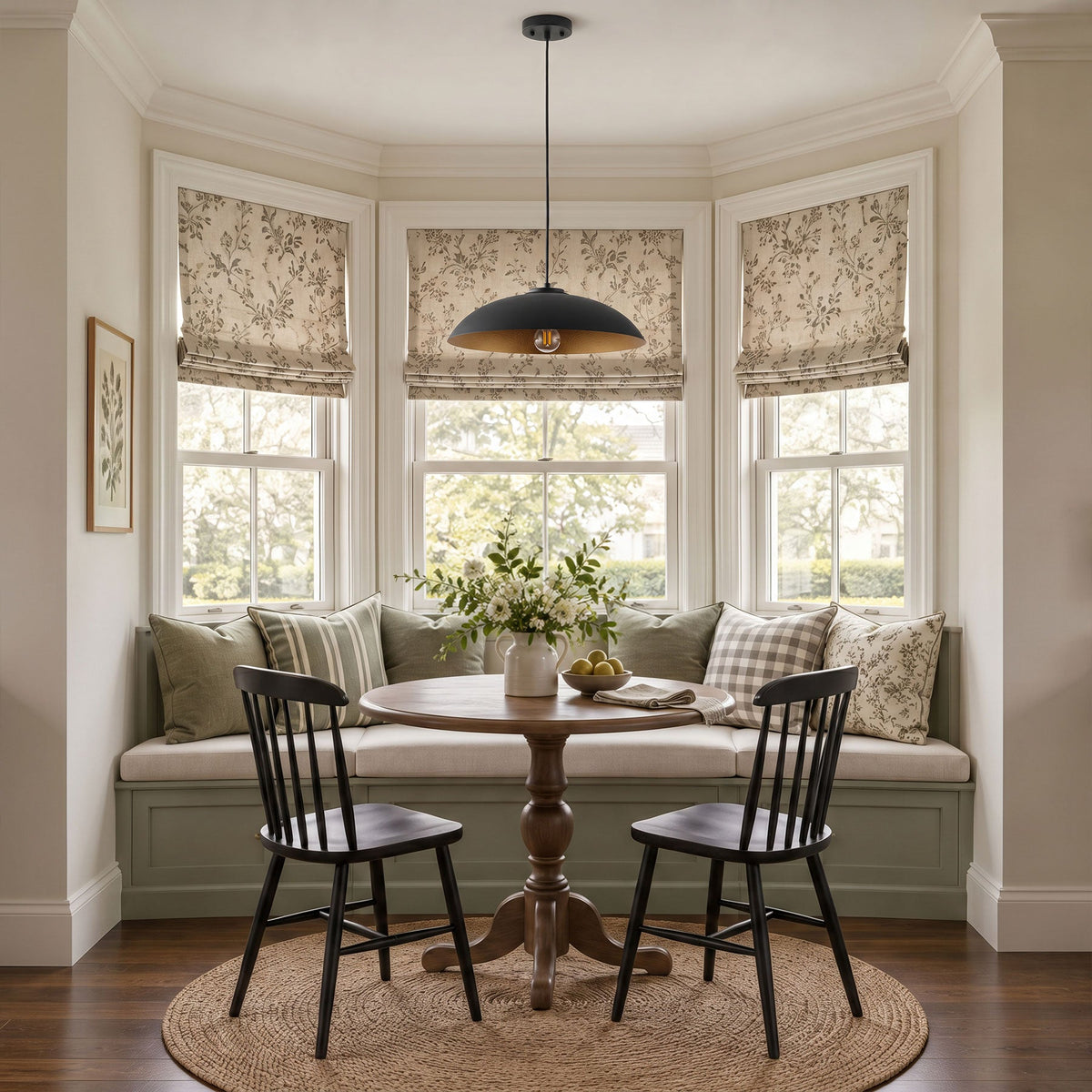 1-Light Two Sizes  Bowl Shade Pendant Lighting