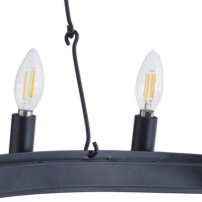 40-Lights Candle Wheel Chandelier