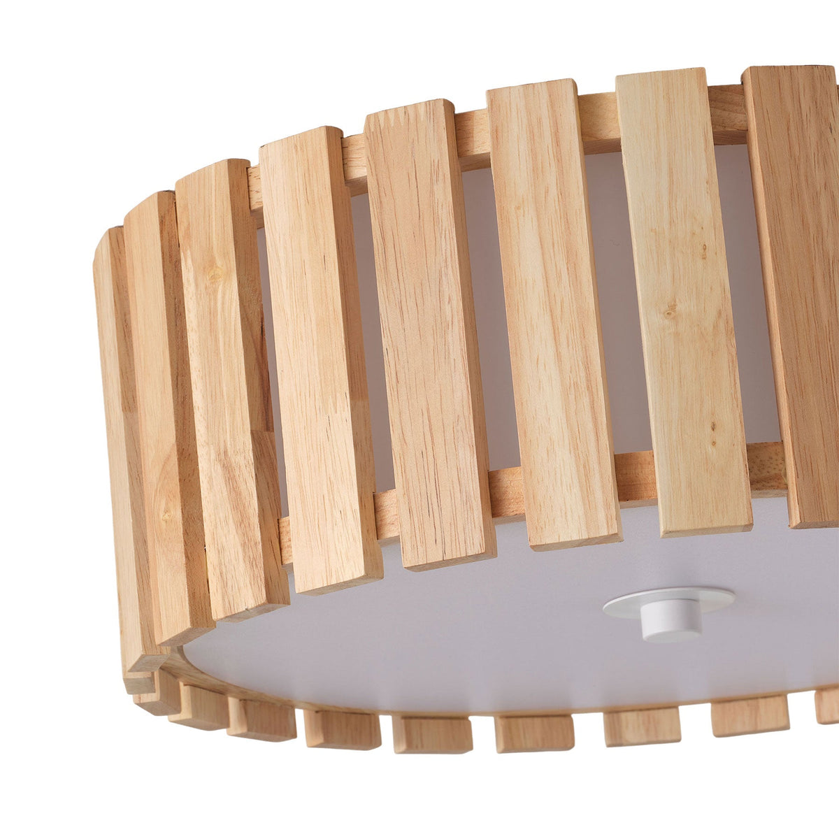 1-Light Modern Farmhouse Round LED Flush Mount Ceiling Light