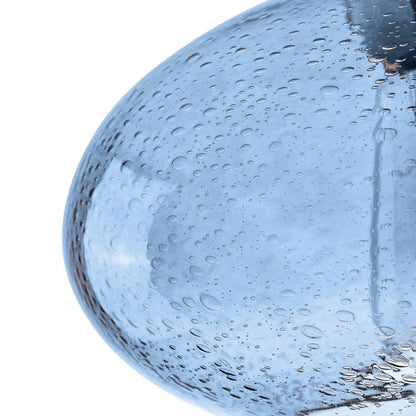 1-Light Oval Glass Shade Pendant Lighting