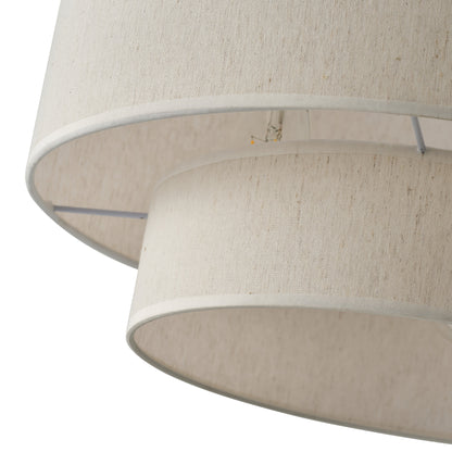 3-Lights Drum Shade Double Layer Deisgn Pendant Lighting