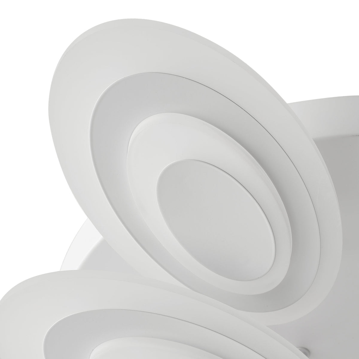 9-Lights Elliptical Petal Shape LED Semi-Flush Mount Lighting
