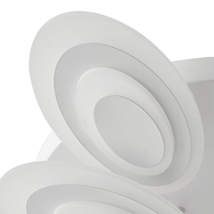 9-Lights Elliptical Petal Shape LED Semi-Flush Mount Lighting