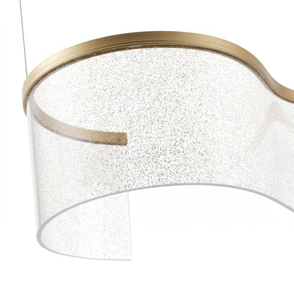 1 Light LED Modern Linear Pendant Light For Kitchen Island