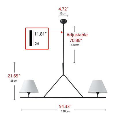 2-Lights Modern Minimalist Style Creative Kitchen Island Lights