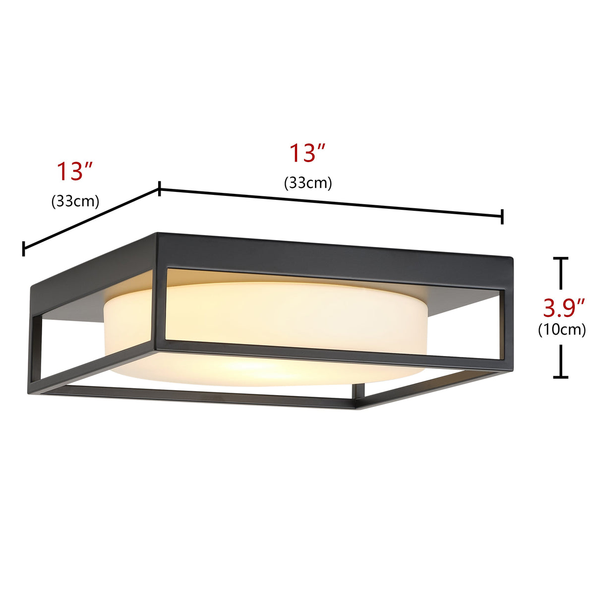 2-Lights Modern Minimalist Style Flush Mount Lighting