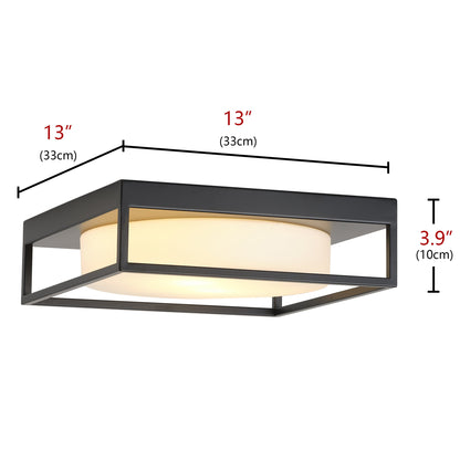 2-Lights Modern Minimalist Style Flush Mount Lighting