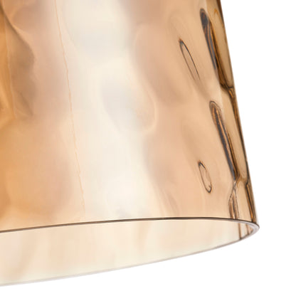 1-Light Modern with Textured Glass Shade Pendant Lighting