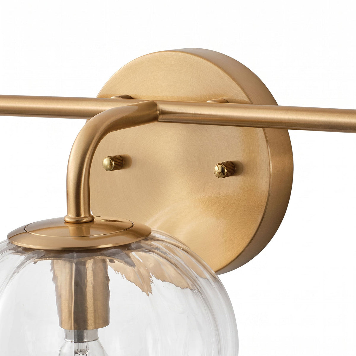 3-light & 4-light Pumpkin Glass Vanity Light
