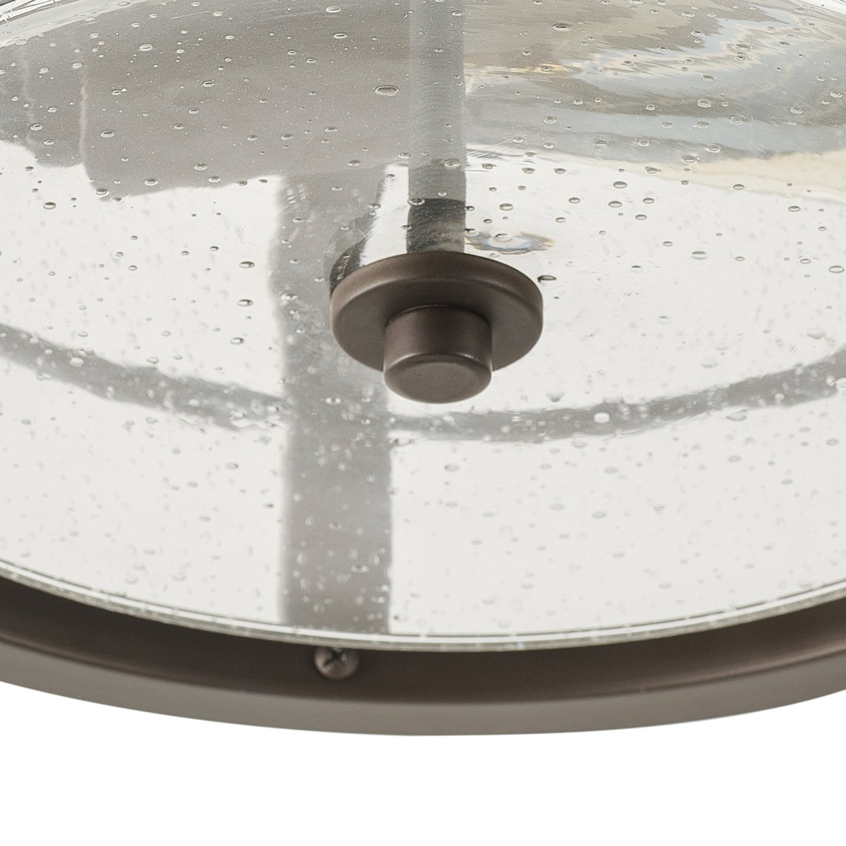2-Lights Round Glass Shade Flush Mount Lighting